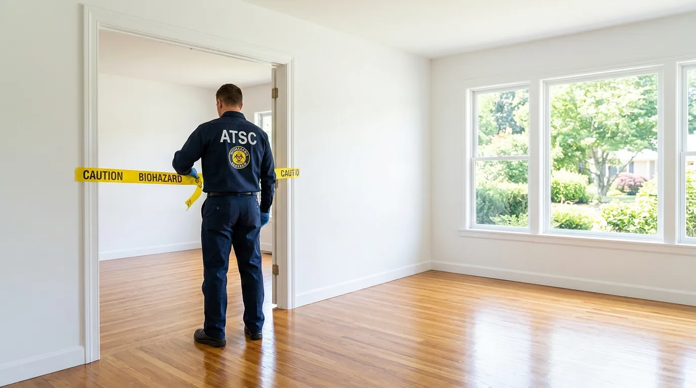 Certified biohazard cleanup crew performing Crime Scene Cleanup in Frankenmuth